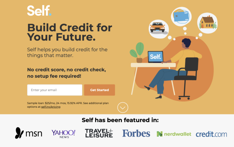 Self-Lender credit building service